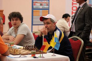 Ukrainas Anton Korobov och Vassily Ivanchuk.