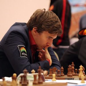 Rysslands andrabordsspelare Sergey Karjakin.