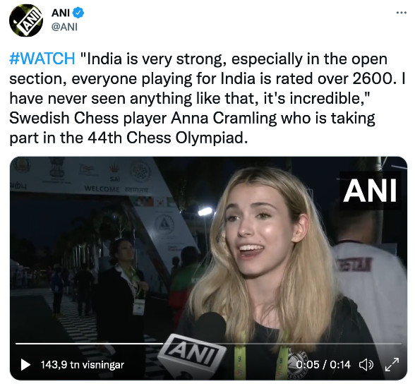 Never seen anything like that, it's incredible: Chess player Anna Cramling