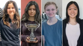 Elin Larsson, Ece Gültekin, Josefina Hellstrand och Eva Han reser till Island. Foto: Lars OA Hedlund